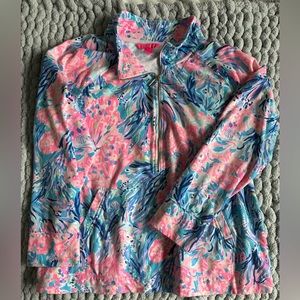 Lilly Pulitzer 3/4 zip sweatshirt xl